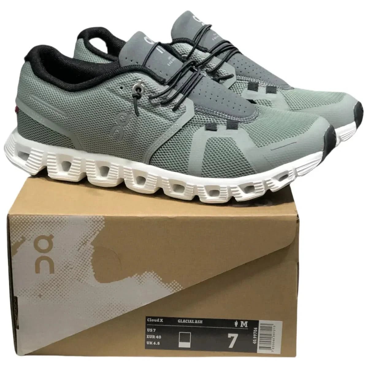On Cloud 5 Men's Pale Greenish/White - Onsrunners