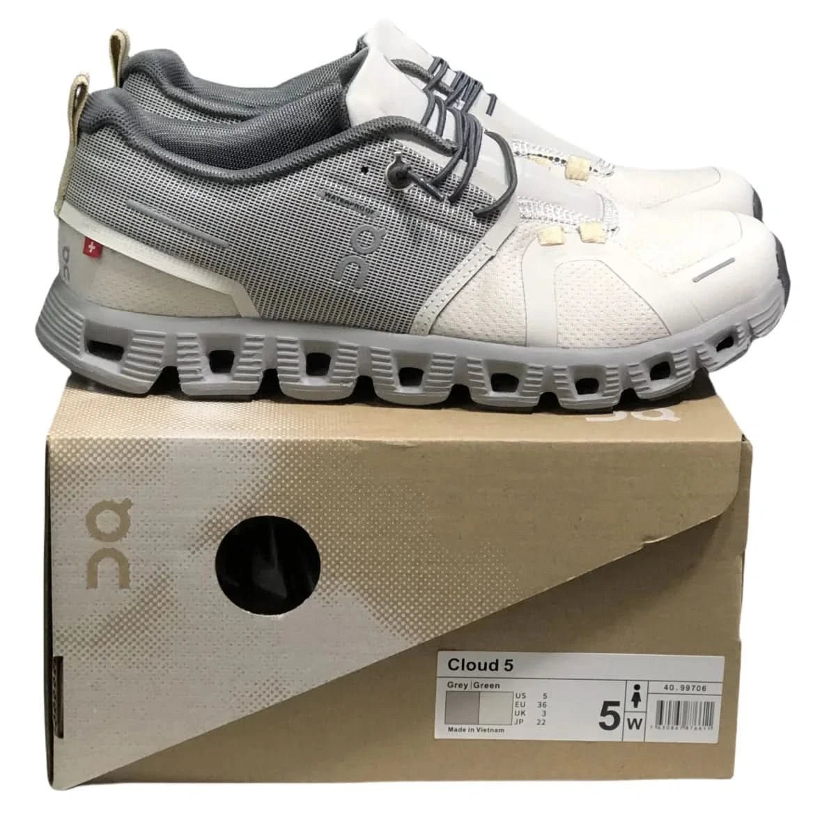 On Cloud 5 Men's Pearl White/Gray - Onsrunners