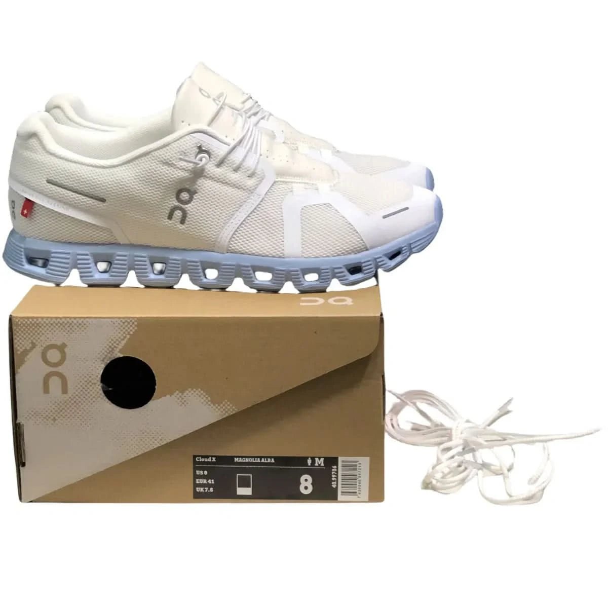 On Cloud 5 Men's White light/grey blue - Onsrunners
