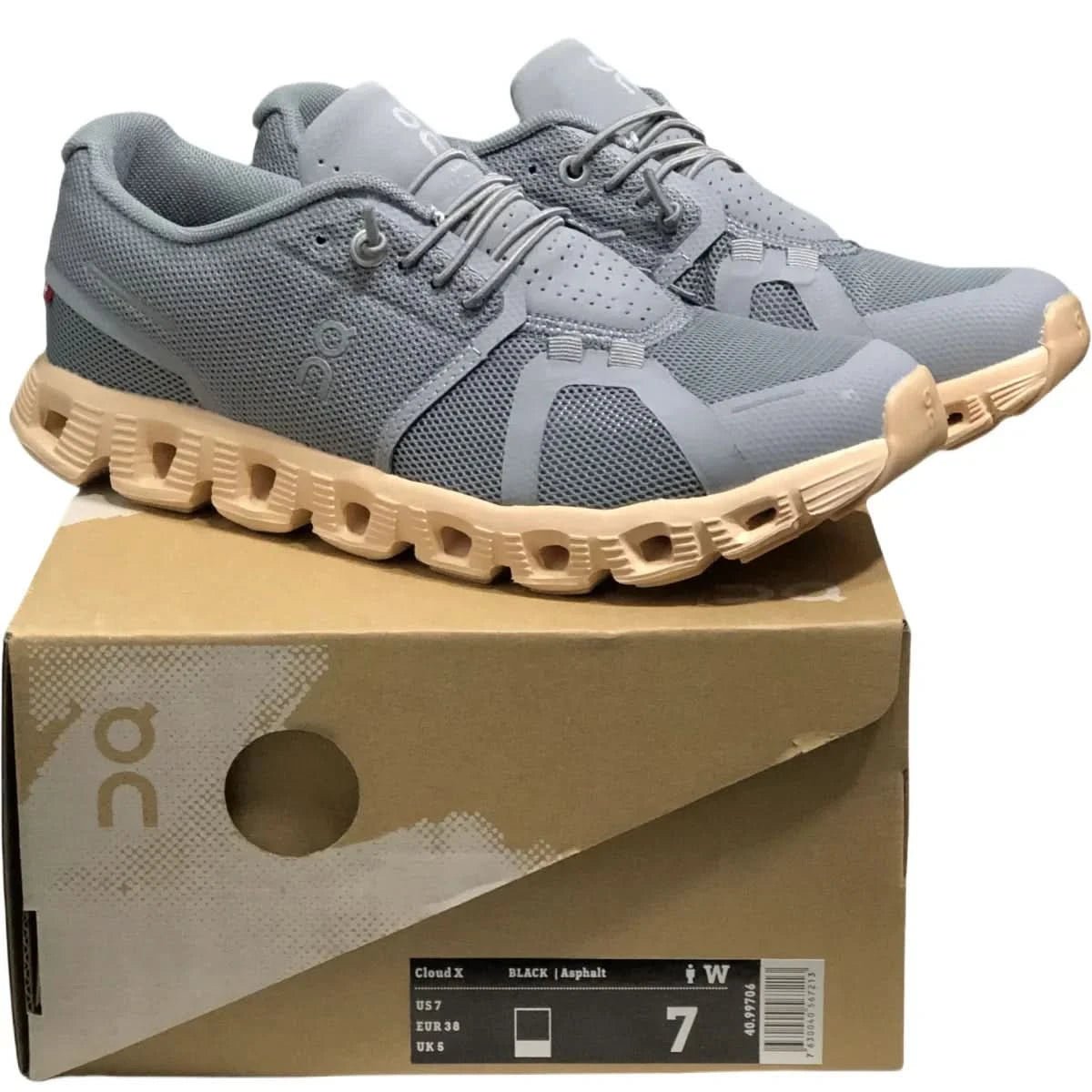 On Cloud 5 Men's Zinc Ash Shell Pcwder - Onsrunners