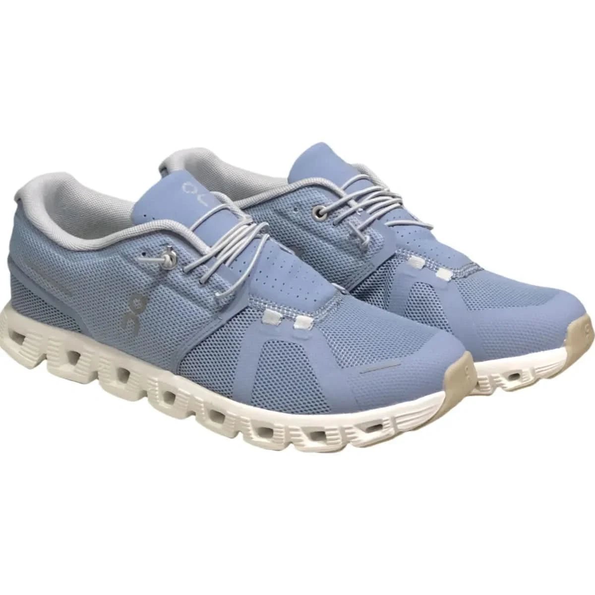 On Cloud 5 Women's Light Grayish Blue White - Onsrunners