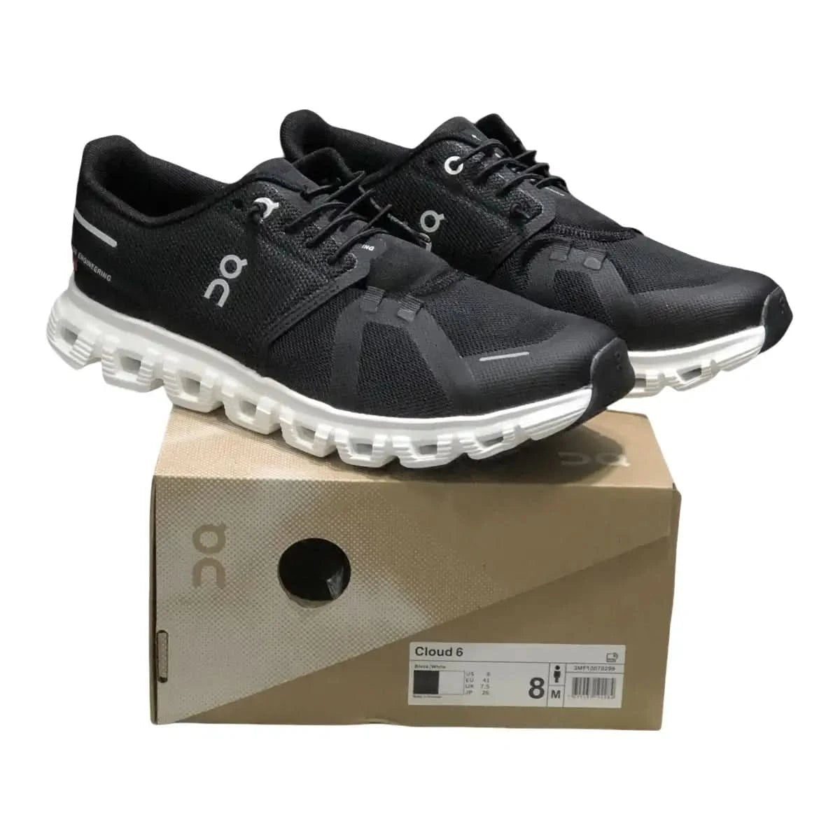 On Cloud 6 Men's Black/White - Onsrunners
