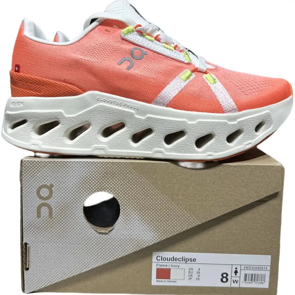 On Cloudeclipse Men's Orange/Ivory - Onsrunners