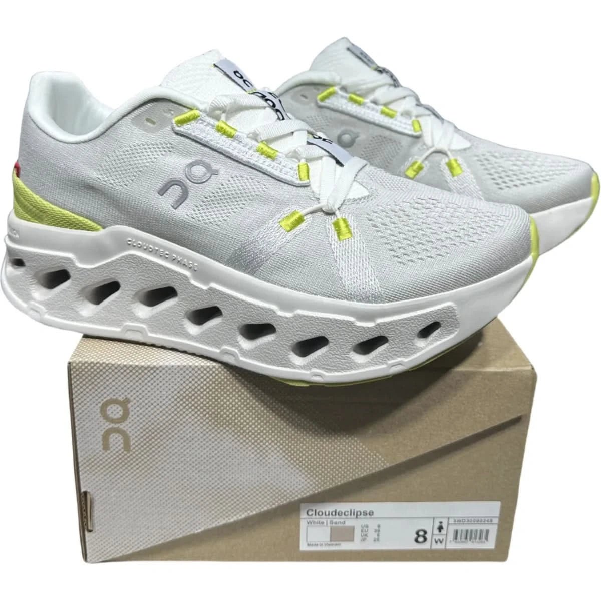 On Cloudeclipse Women's White/Sand - Onsrunners