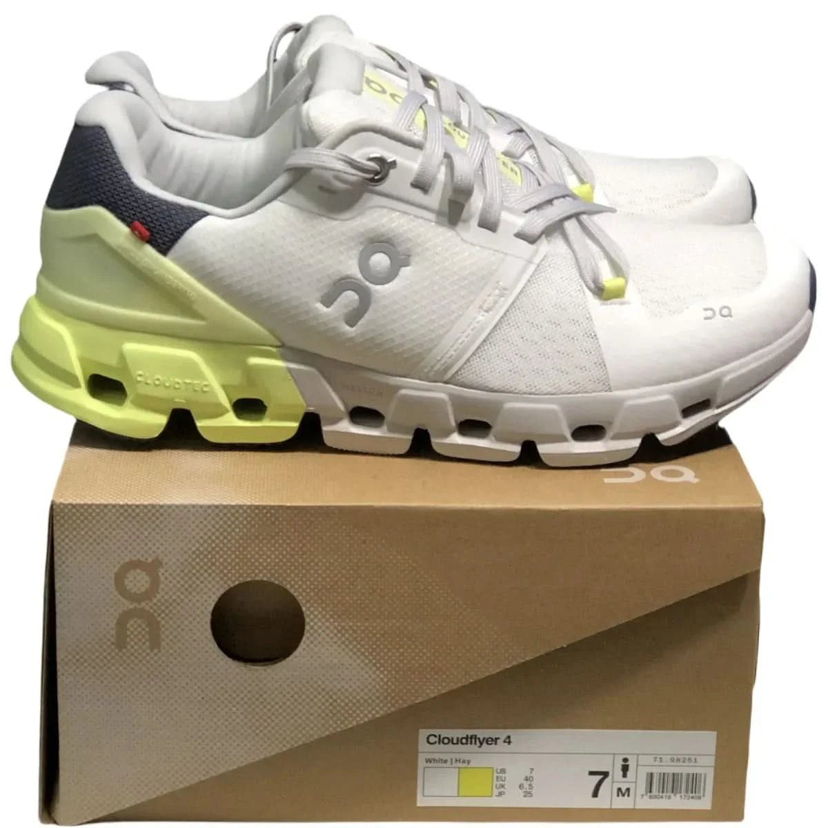 On Cloudflyer 4 Women's White/Yellow - Onsrunners