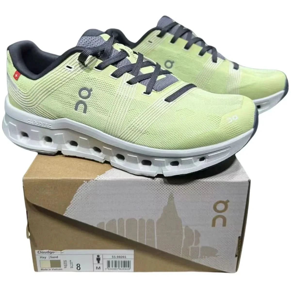 On Cloudgo Women's Grass yellow yarn - Onsrunners