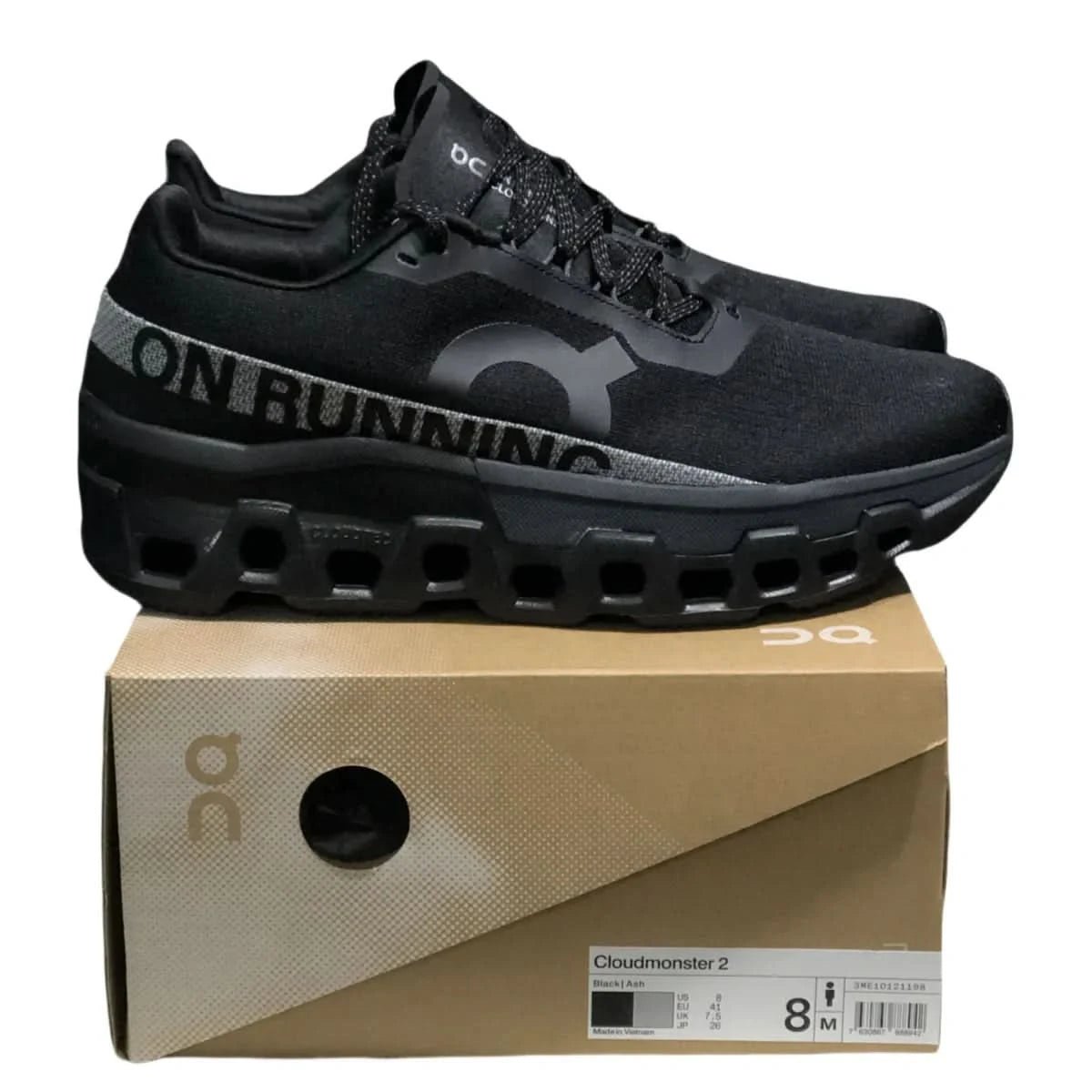 On Cloudmonster 2 Men's Black/Silver - Onsrunners