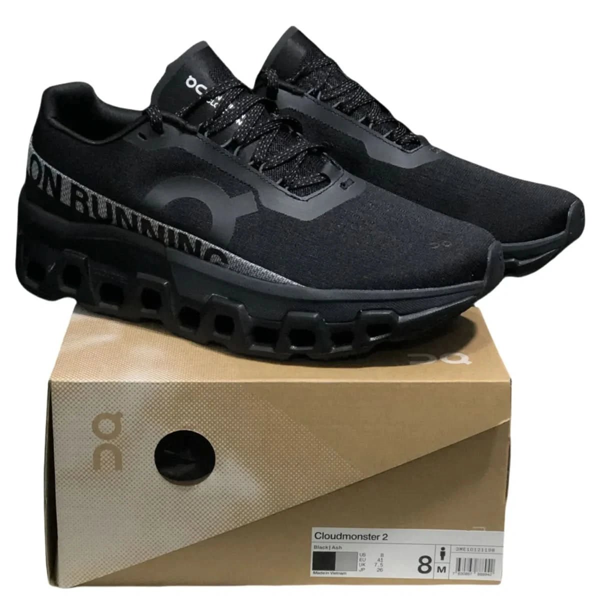 On Cloudmonster 2 Men's Black/Silver - Onsrunners