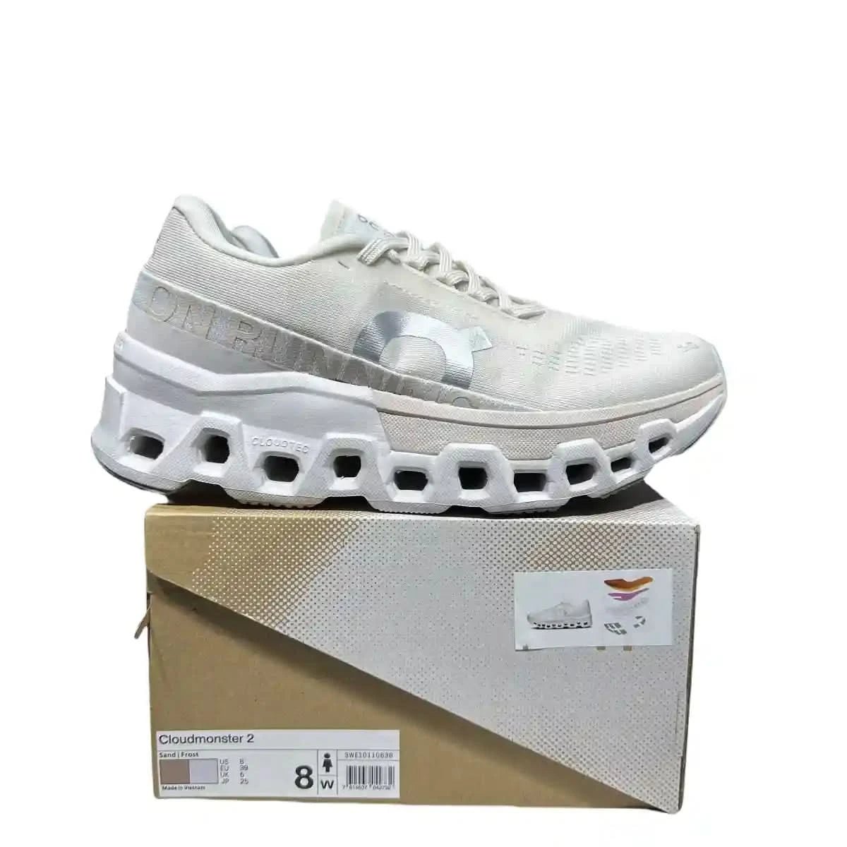 On Cloudmonster 2 Women's Soft Mist White - Onsrunners