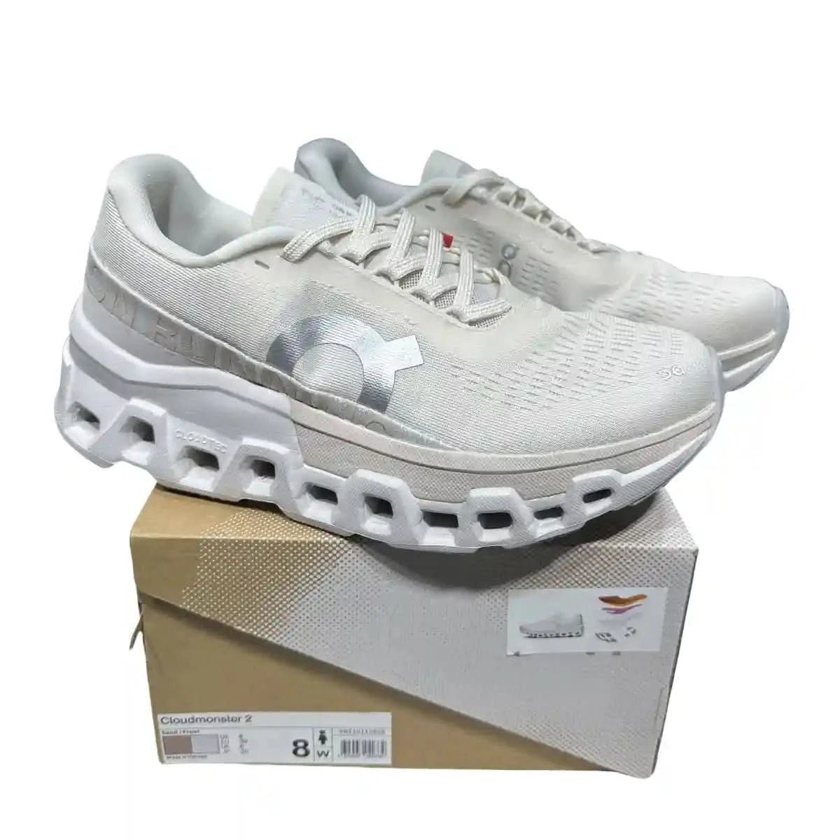 On Cloudmonster 2 Women's Soft Mist White - Onsrunners