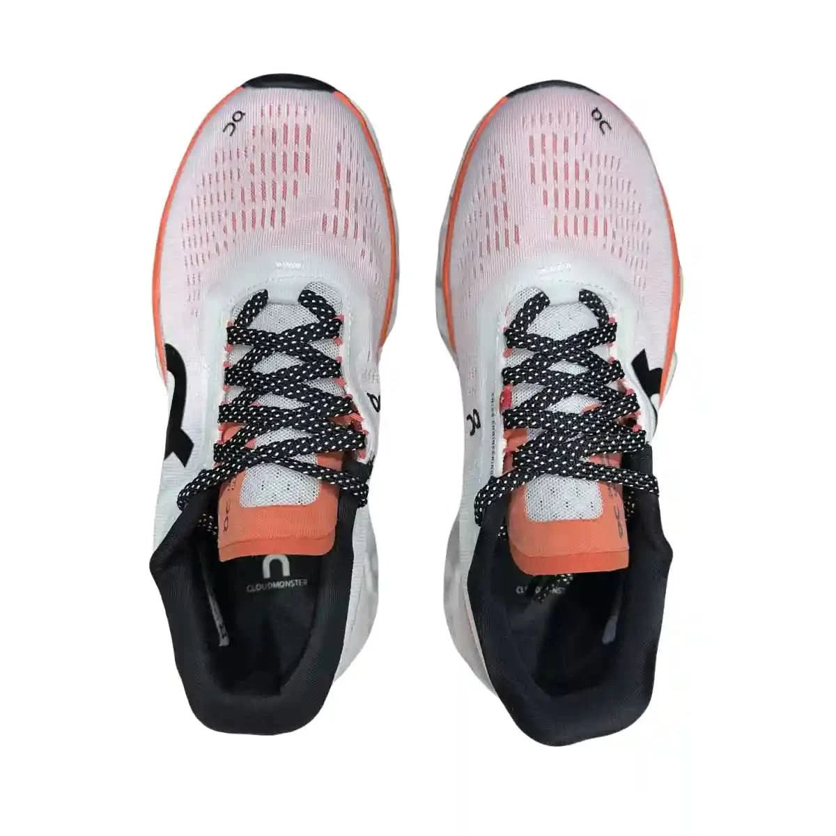 On Cloudmonster 2 Women's White/Tangerine Red - Onsrunners