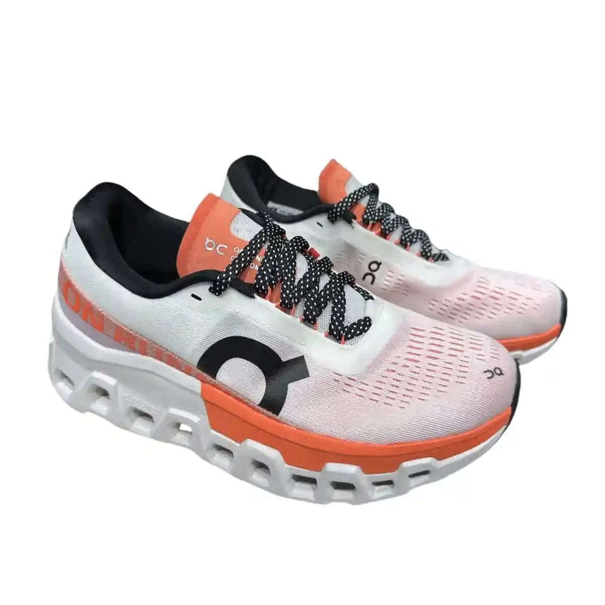 On Cloudmonster 2 Women's White/Tangerine Red - Onsrunners