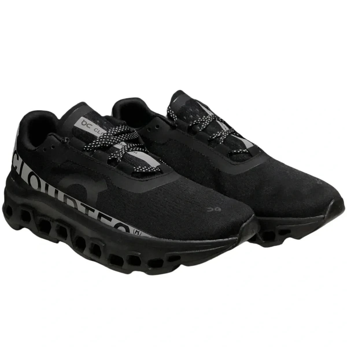 On Cloudmonster Men's Black/Silver - Onsrunners