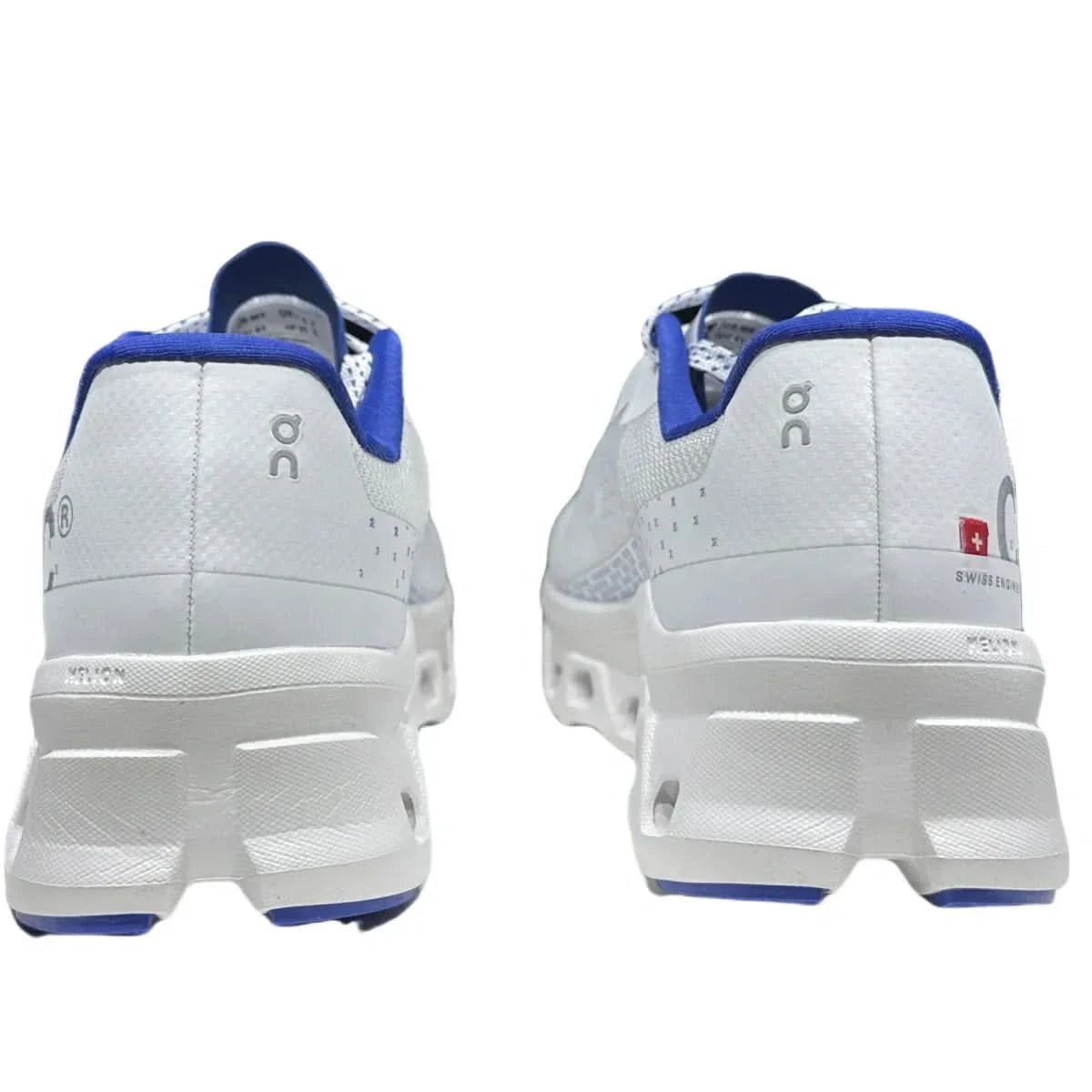 On Cloudmonster Men's White/Blue - Onsrunners
