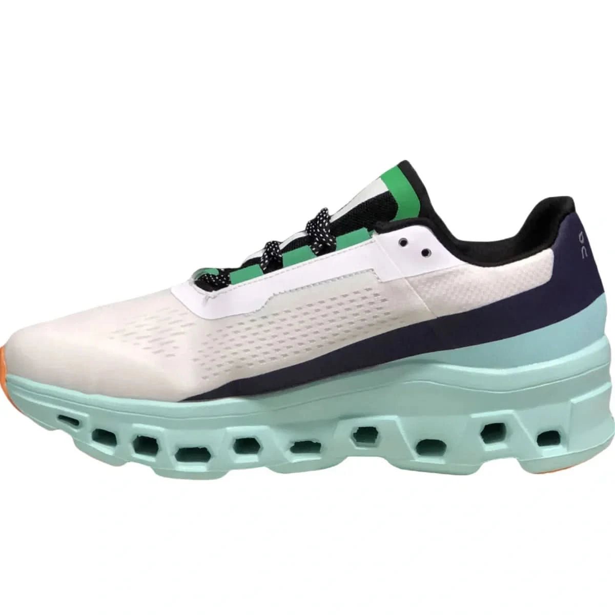 On Cloudmonster Men's White/Green - Onsrunners