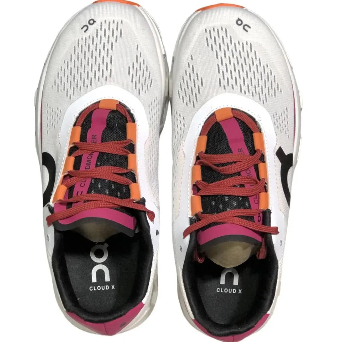 On Cloudmonster Men's White/Pink - Onsrunners