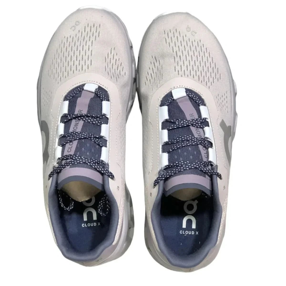 On Cloudmonster Women's Grey/Purple - Onsrunners