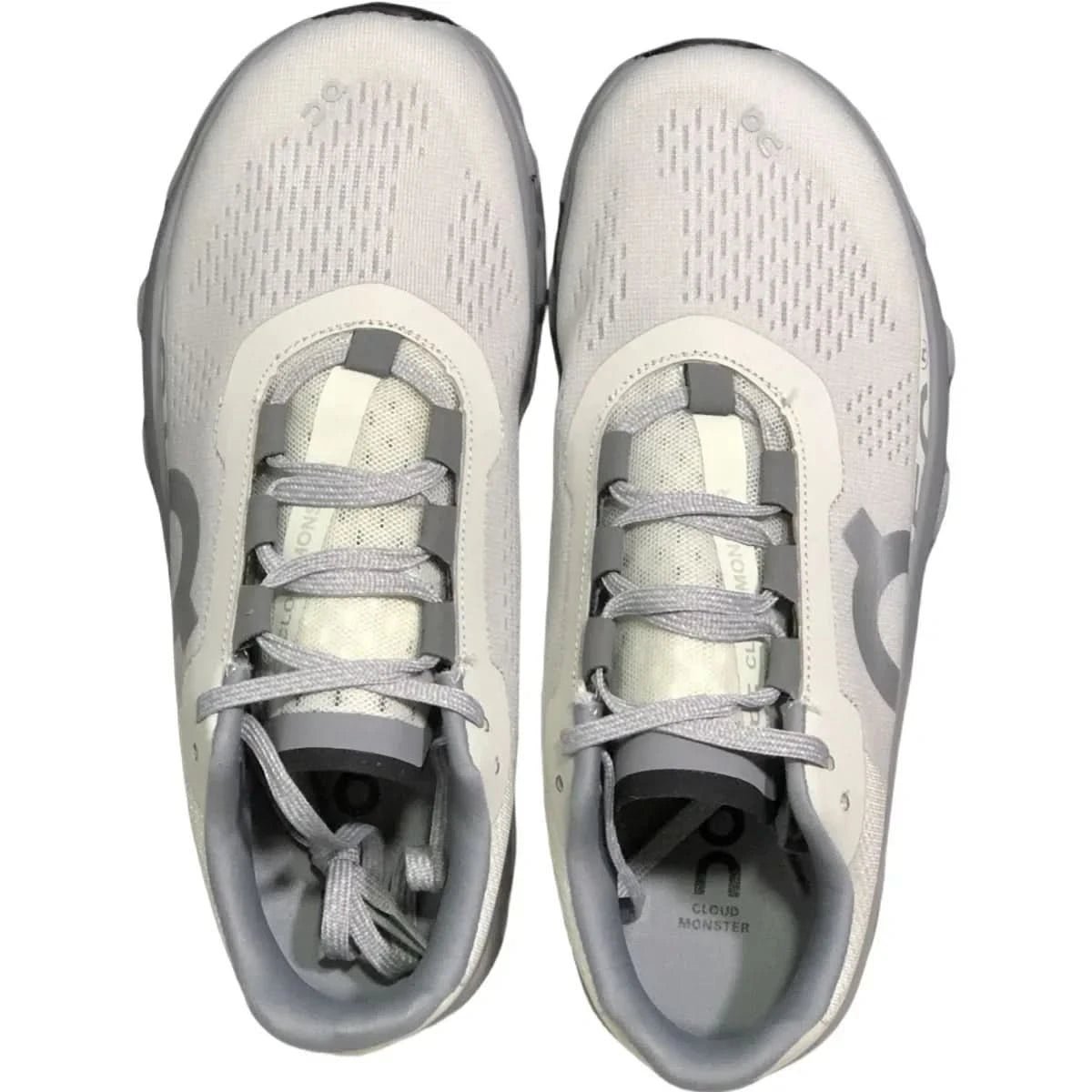 On Cloudmonster Women's White/Grey - Onsrunners