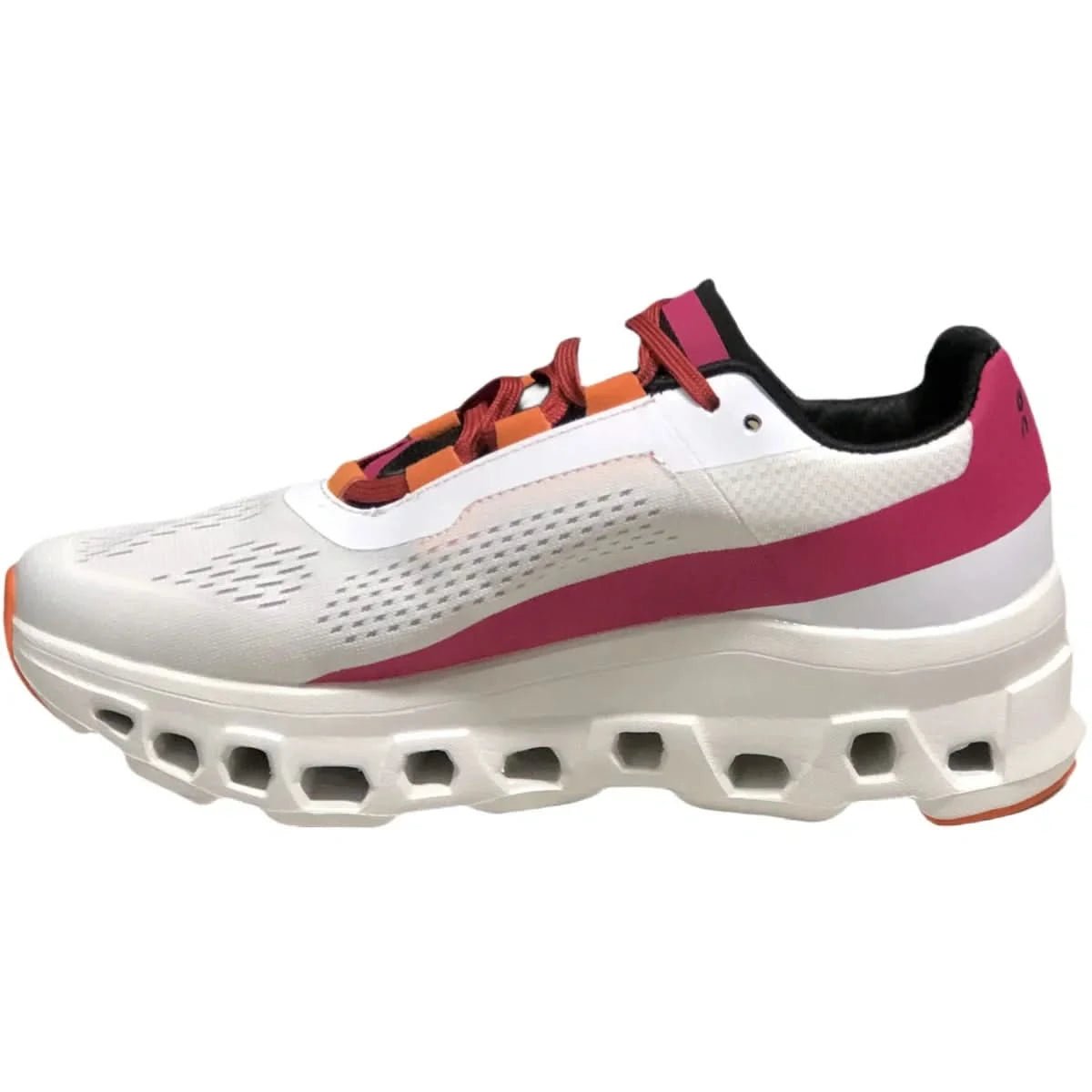 On Cloudmonster Women's White/Pink - Onsrunners