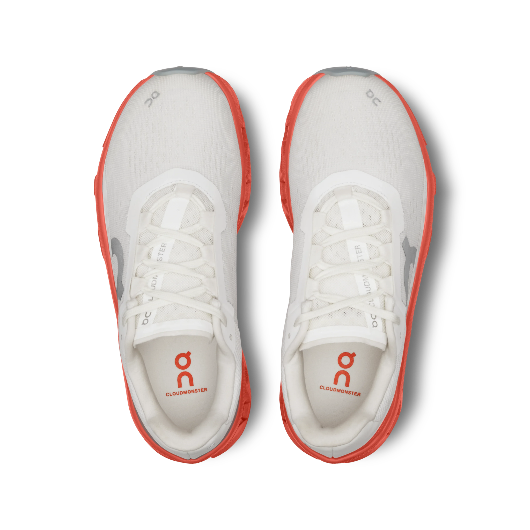 On Cloudmonster Women's White/Red - Onsrunners