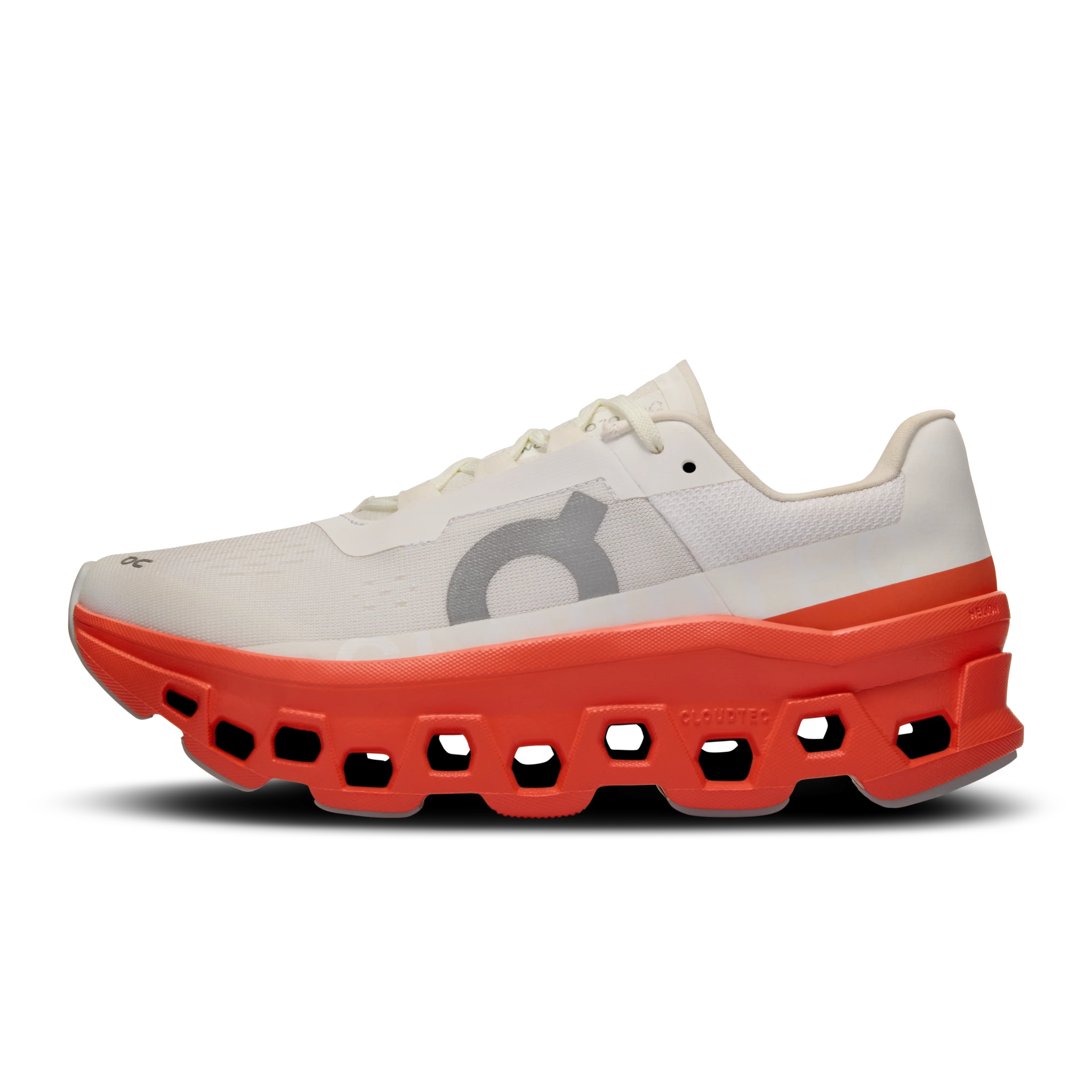 On Cloudmonster Women's White/Red - Onsrunners