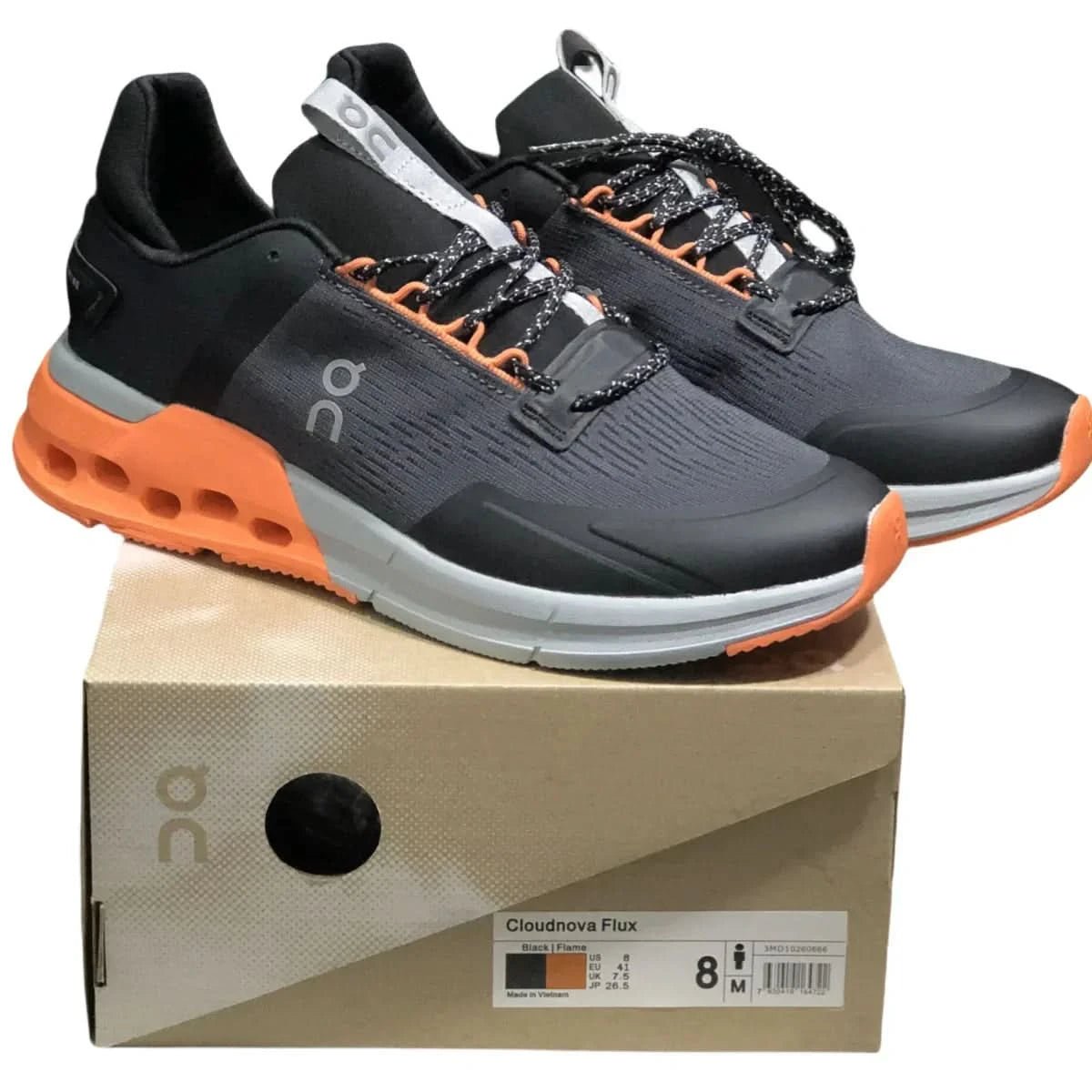 On Cloudnova Flux Women's Black/Flame - Onsrunners