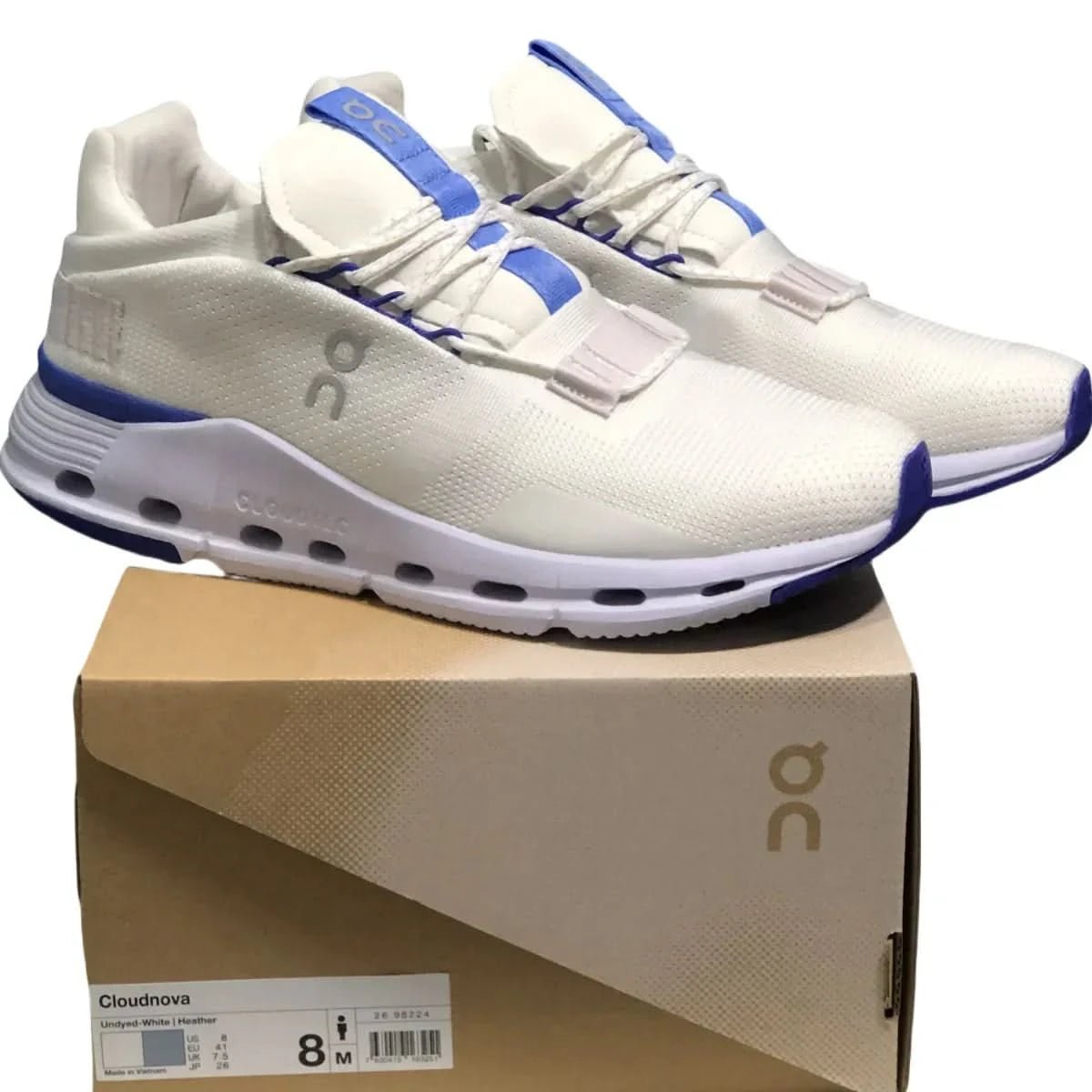 On Cloudnova Women's White/Blue - Onsrunners