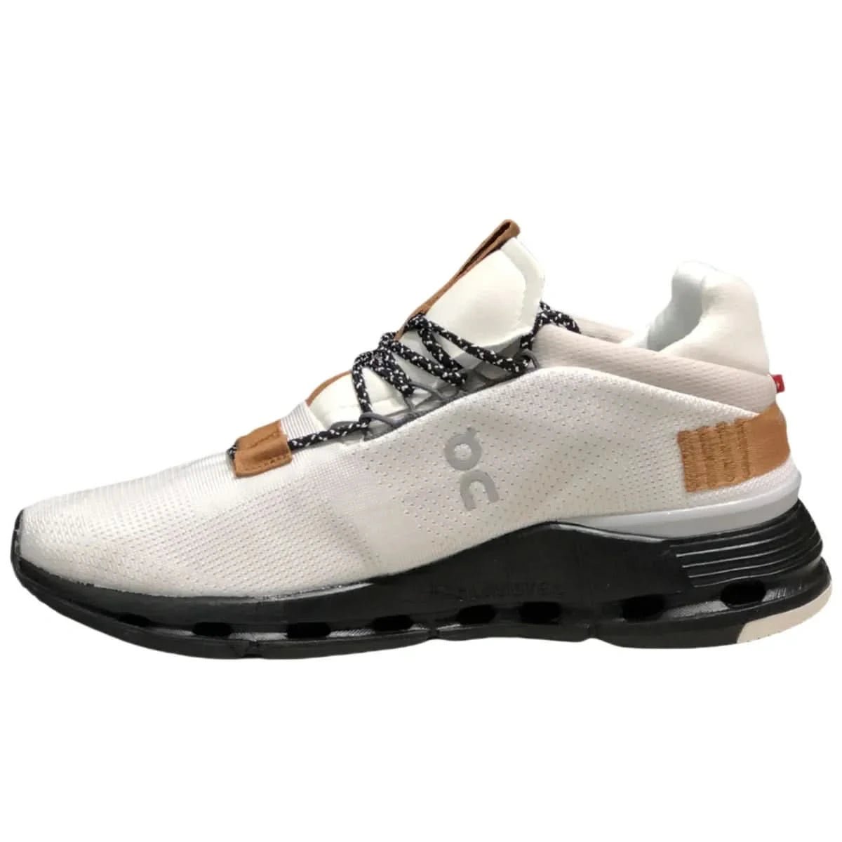 On Cloudnova Women's White/Brown - Onsrunners