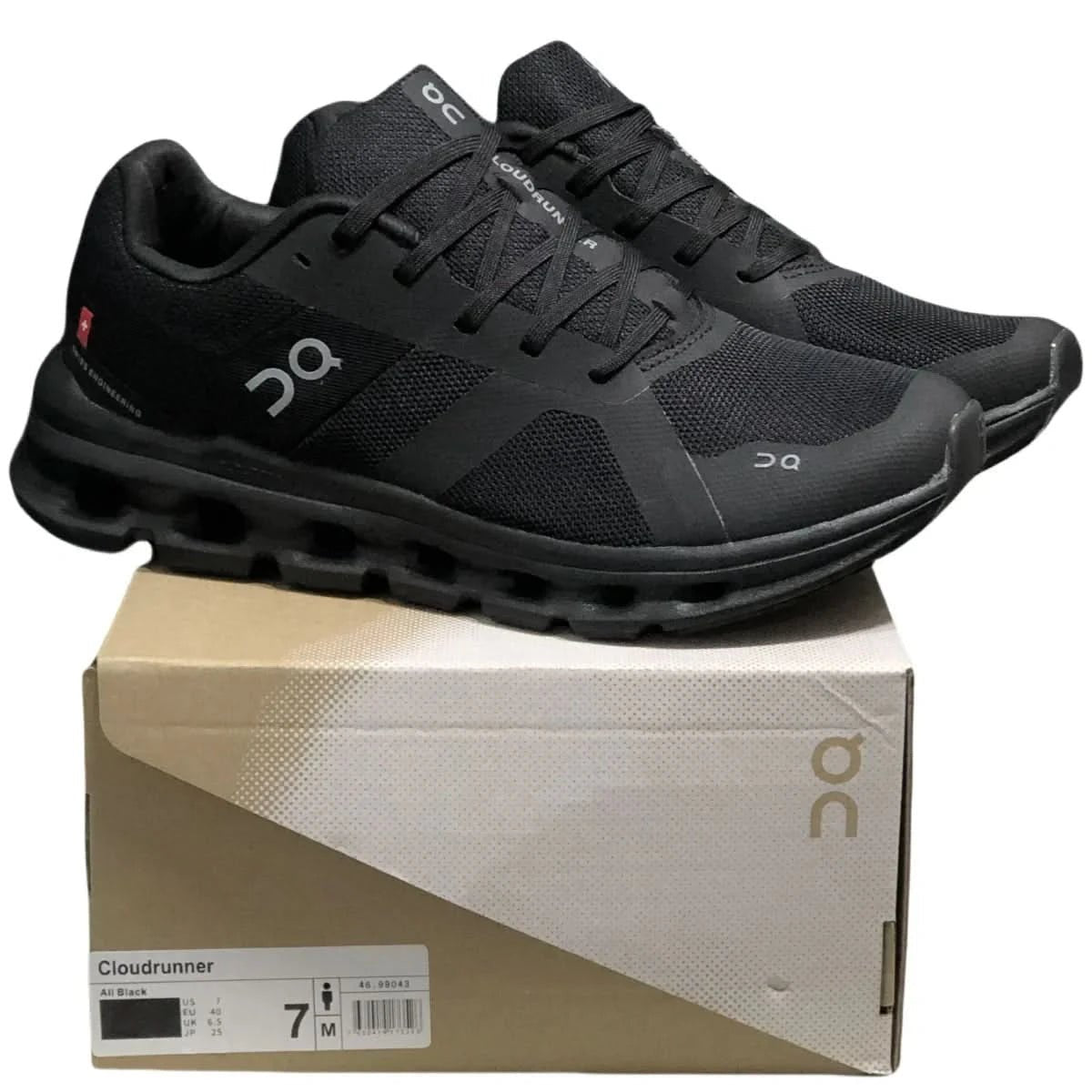 On Cloudrunner Men's Black - Onsrunners