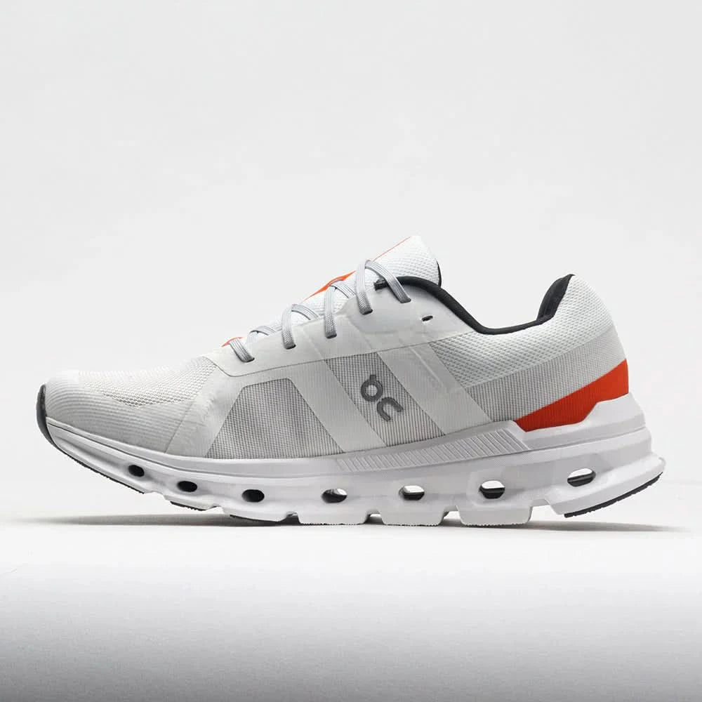 On Cloudrunner Men's Undyed White/Flame - Onsrunners