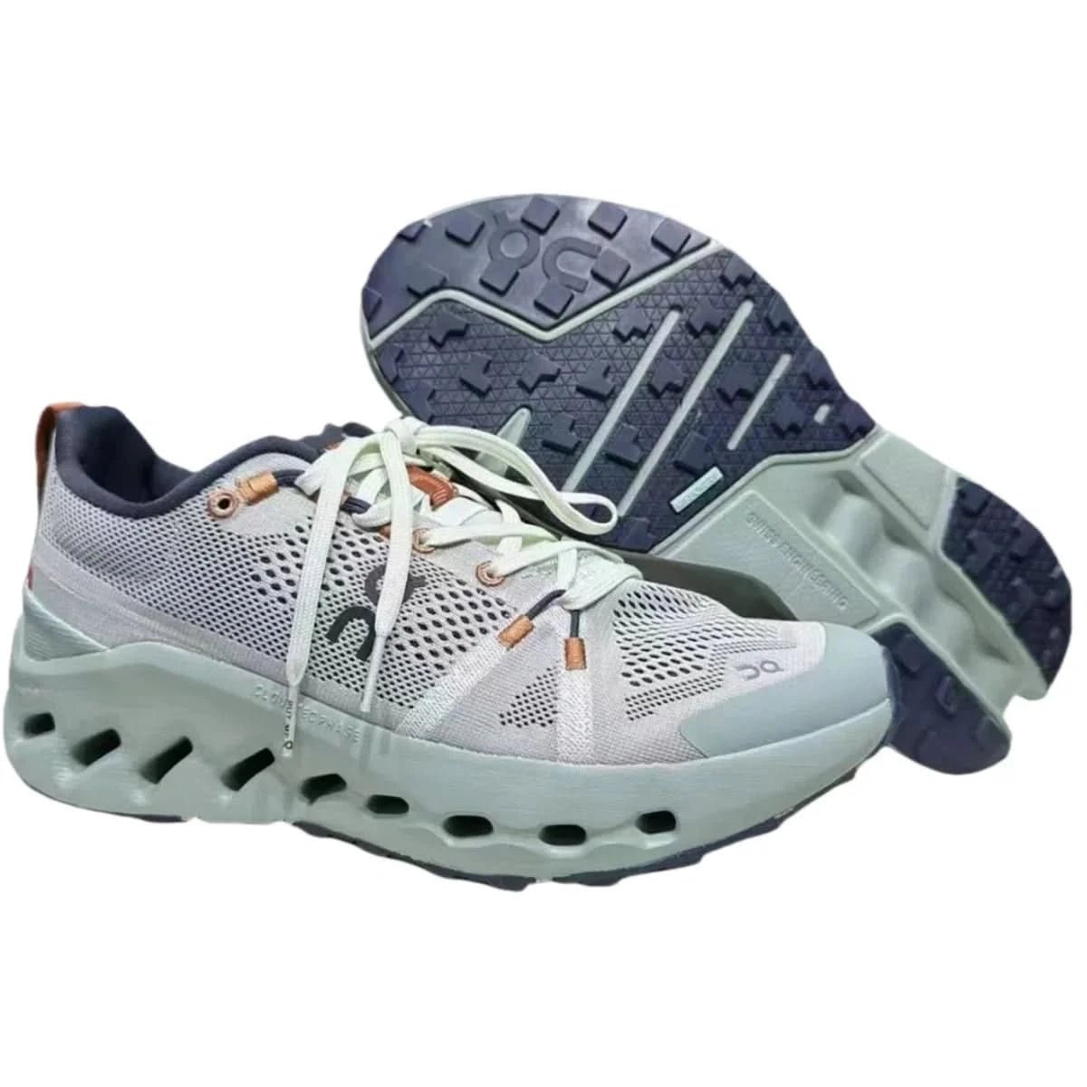 On Cloudsurfer Trail Waterproof Men's Gray/Green - Onsrunners