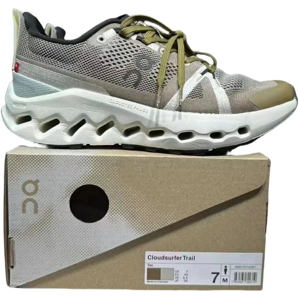On Cloudsurfer Trail Waterproof Men's Seedling/Lilac - Onsrunners