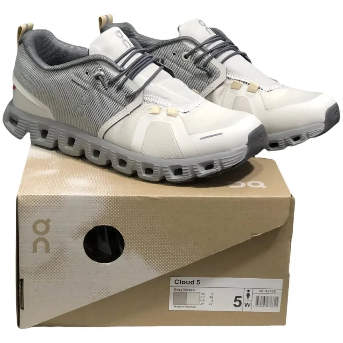 On Cloud 5 Men's Pearl White/Gray - Onsrunners