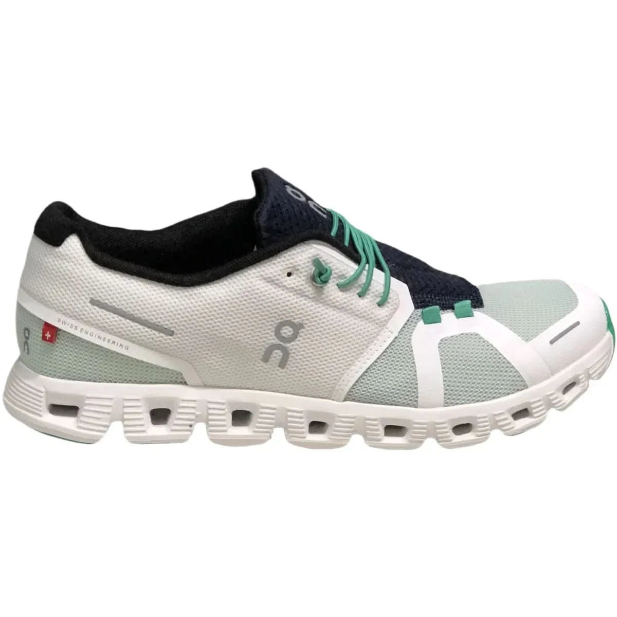 On Cloud 5 Men's White Stream Green - Onsrunners