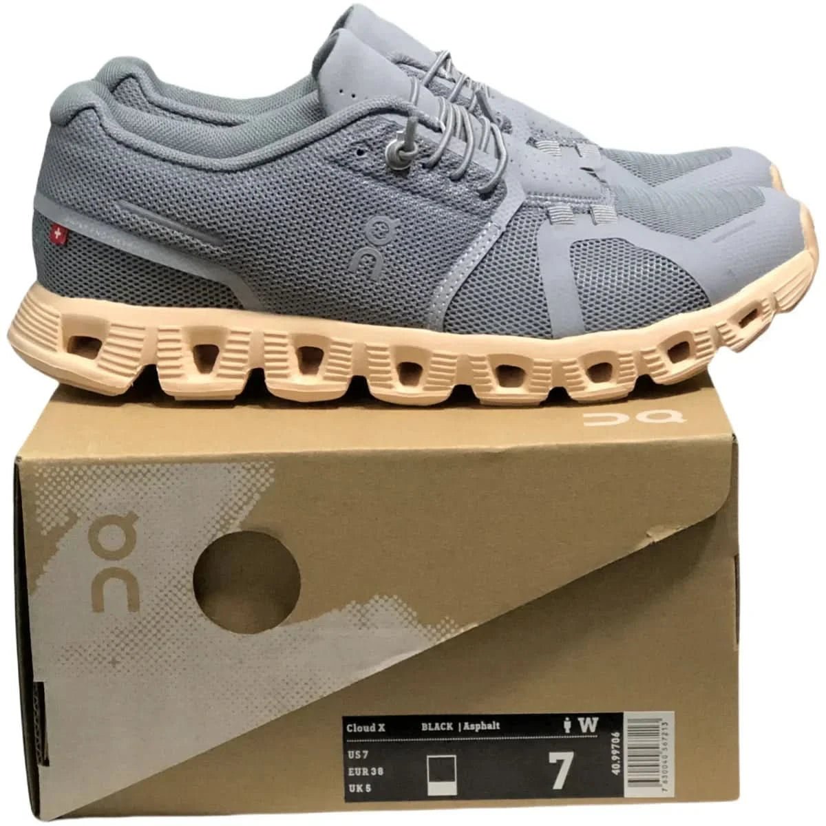 On Cloud 5 Men's Zinc Ash Shell Pcwder - Onsrunners