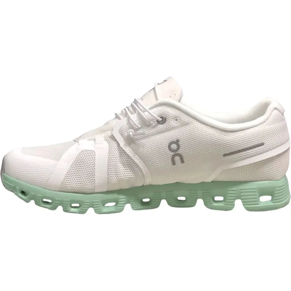On Cloud 5 Women's Undyed White Stream Green - Onsrunners
