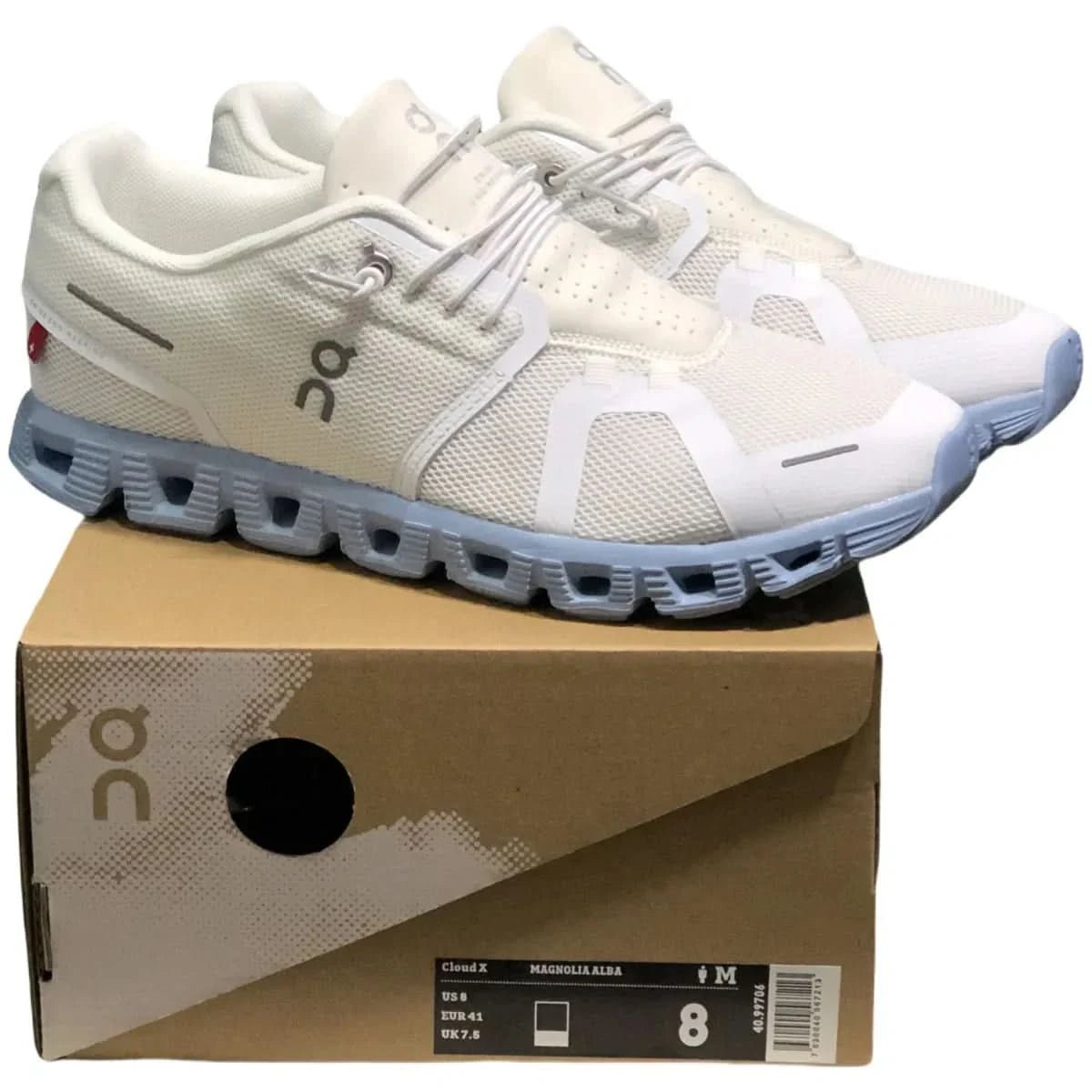On Cloud 5 Women's White light/grey blue - Onsrunners