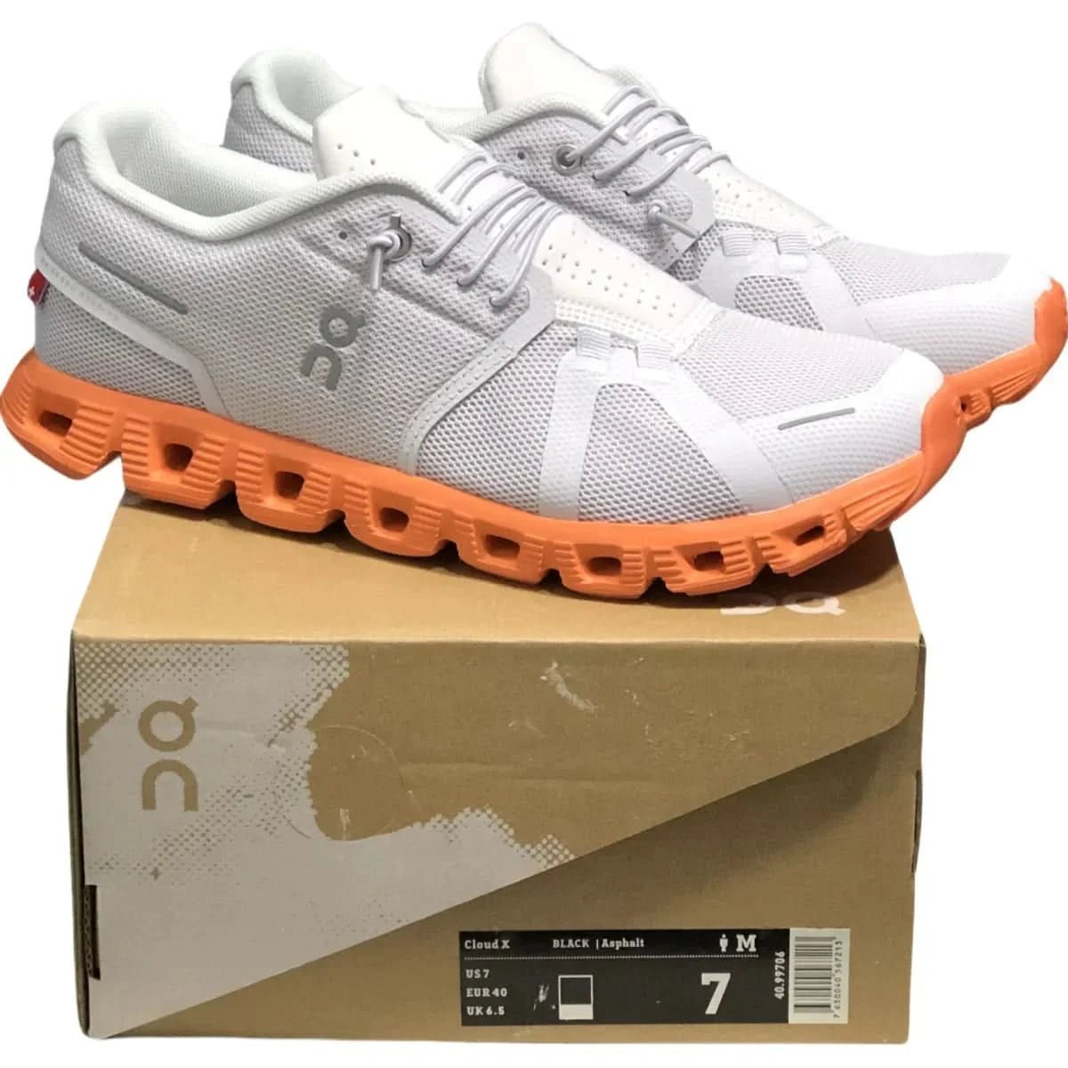 On Cloud 5 Women's White/Orange - Onsrunners