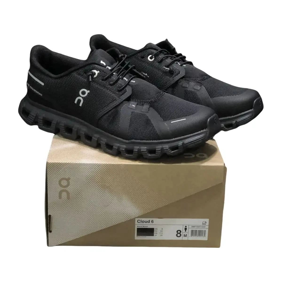On Cloud 6 Women's All Black - Onsrunners