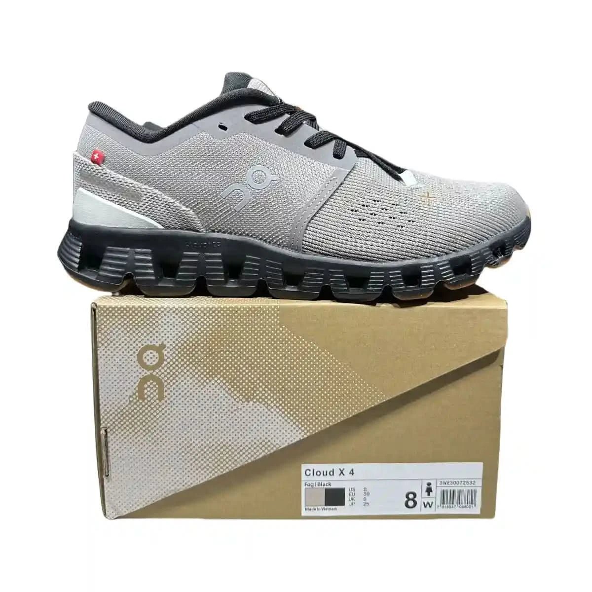 On Cloud X4 Men's Mist White/Black - Onsrunners