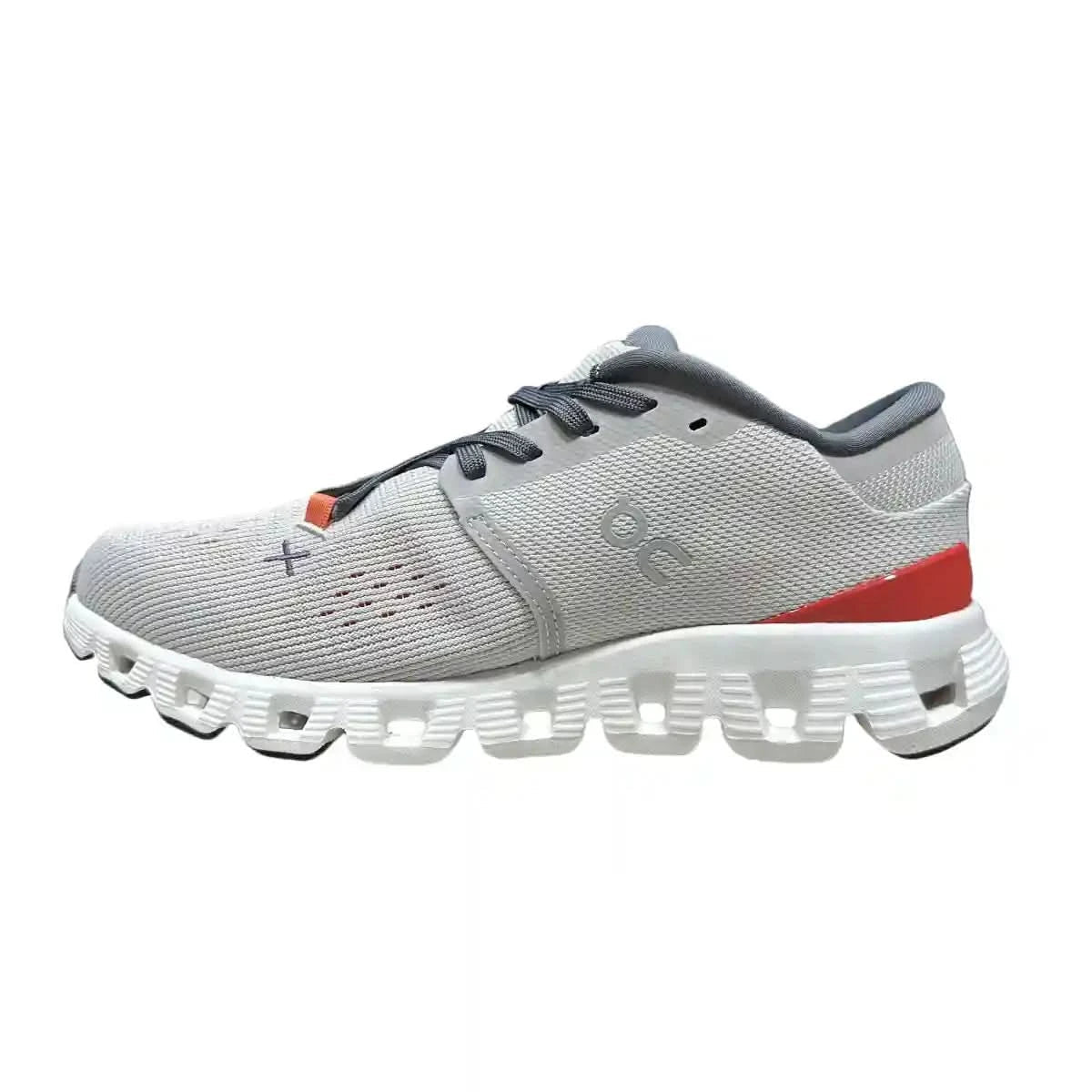 On Cloud X4 Men's Silver/Orange - Red - Onsrunners