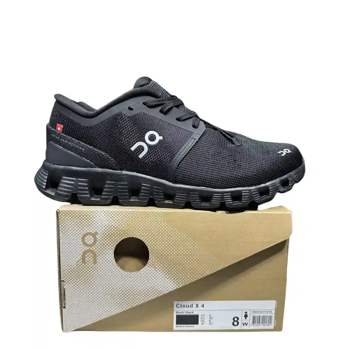 On Cloud X4 women's Eclipse Black/Black - Onsrunners