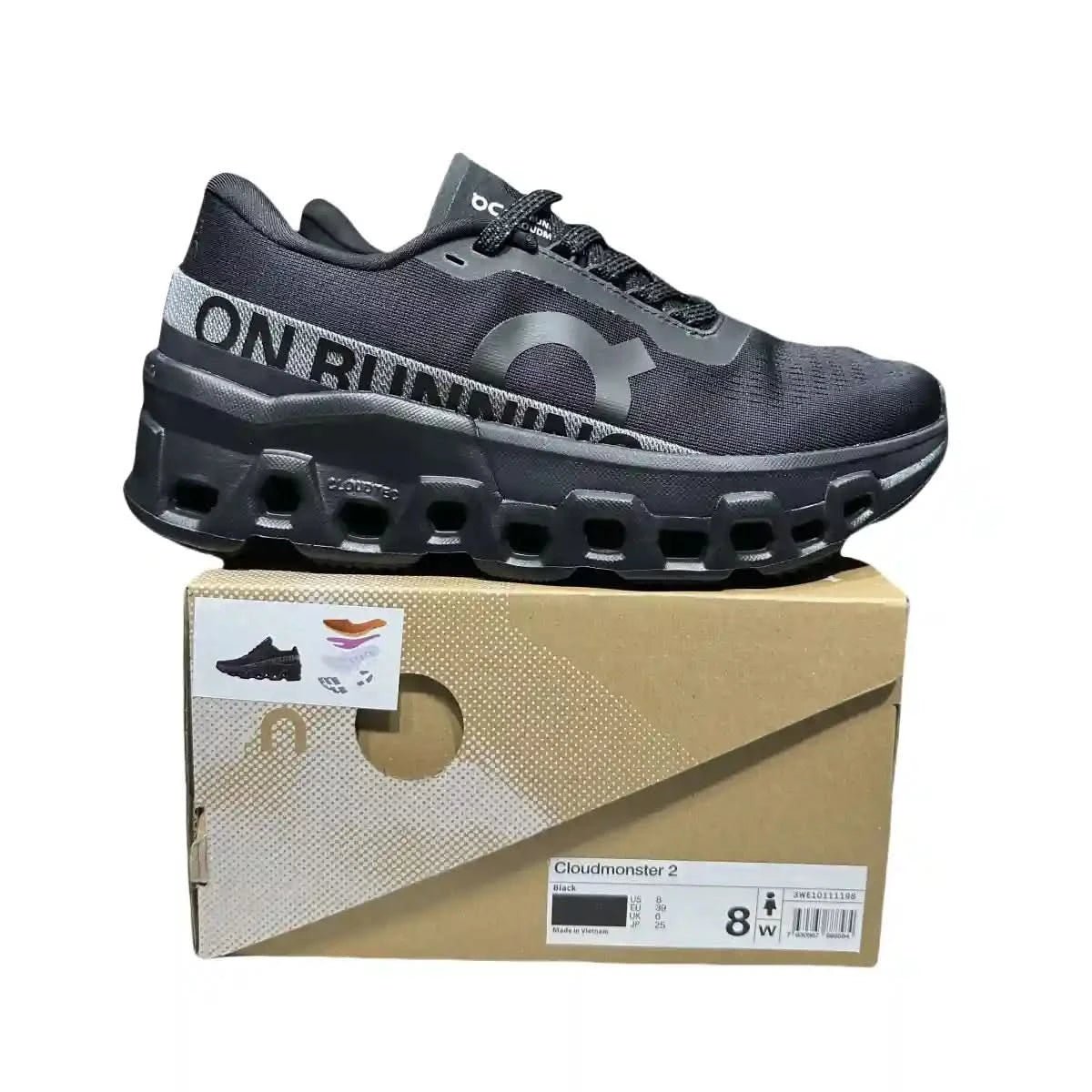 On Cloudmonster 2 Women's Black/Silver - Onsrunners