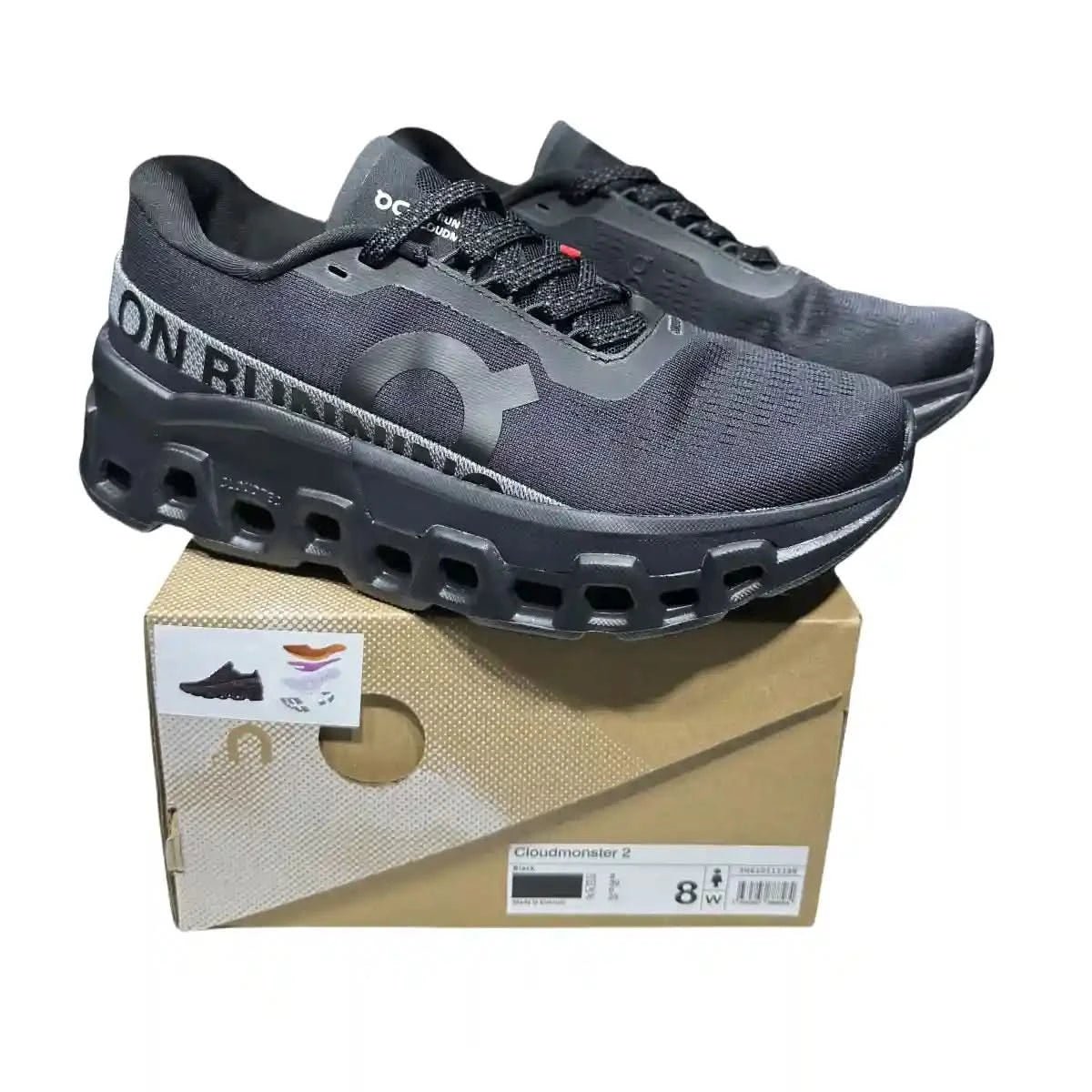 On Cloudmonster 2 Women's Black/Silver - Onsrunners