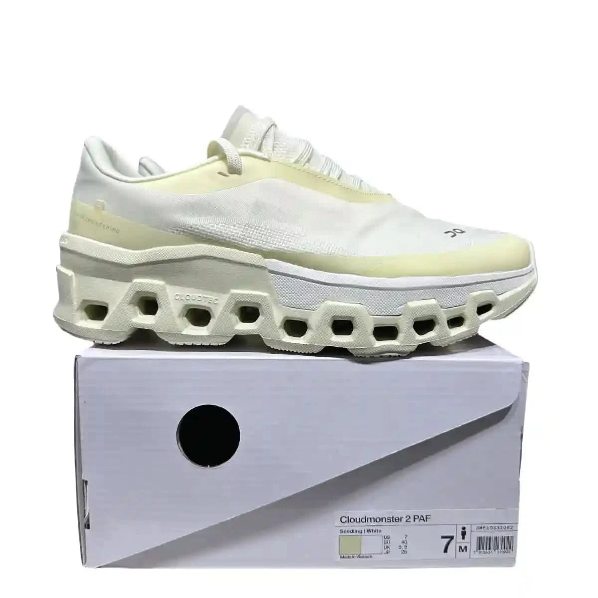 On Cloudmonster 2 Women's Cream x PAF Collaboration - Onsrunners