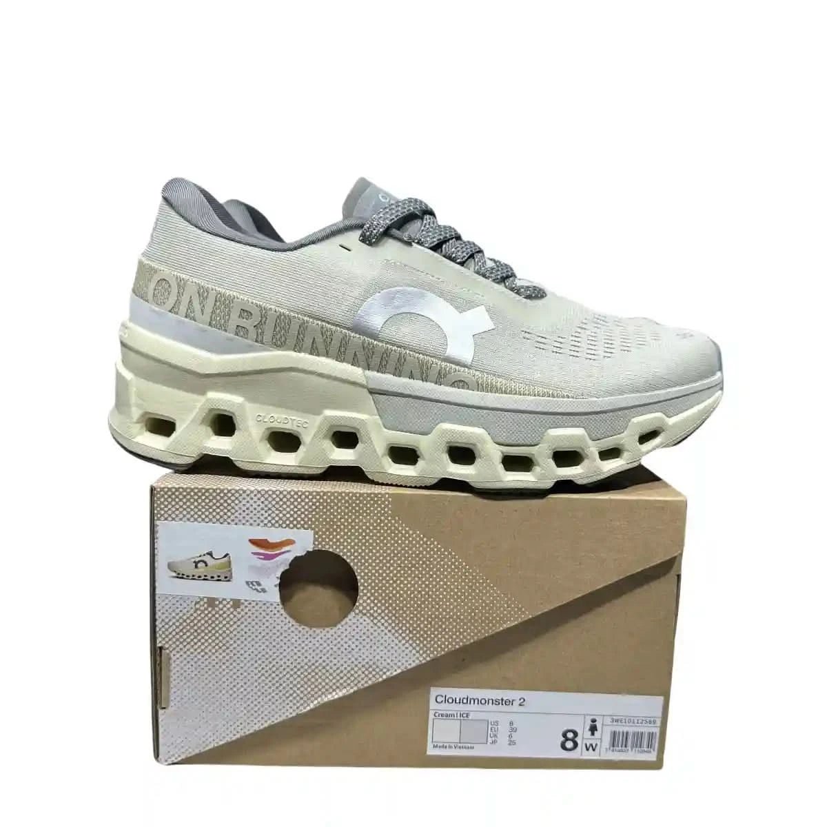 On Cloudmonster 2 Women's Cream/Ice White - Onsrunners