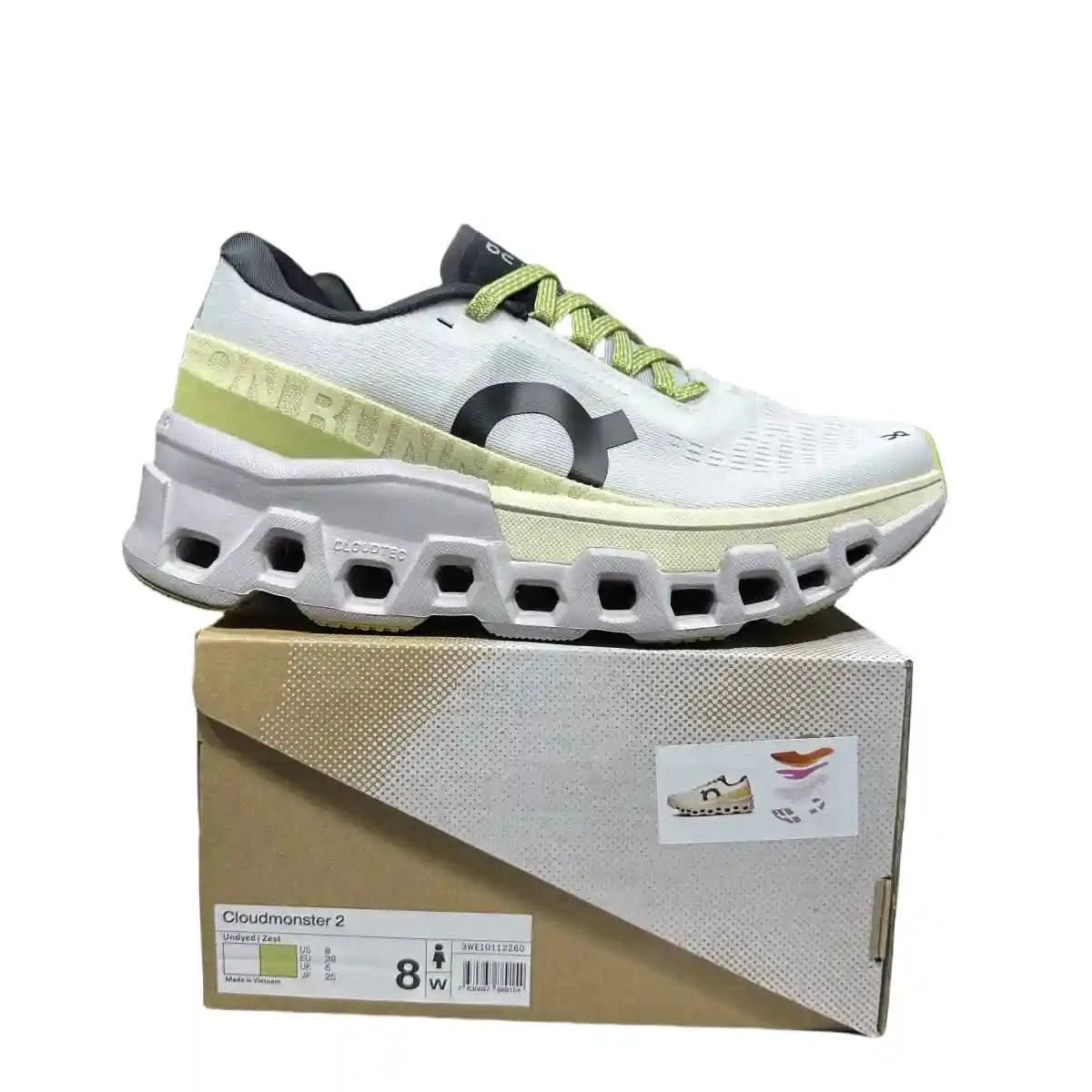 On Cloudmonster 2 Women's Undyed Natural Lemon Yellow - Onsrunners