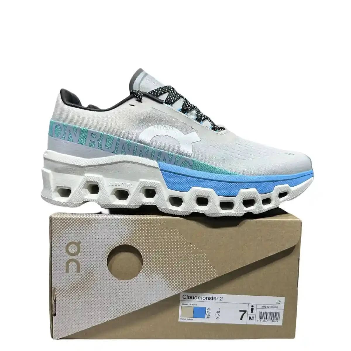 On Cloudmonster 2 Women's White/Blue - Onsrunners