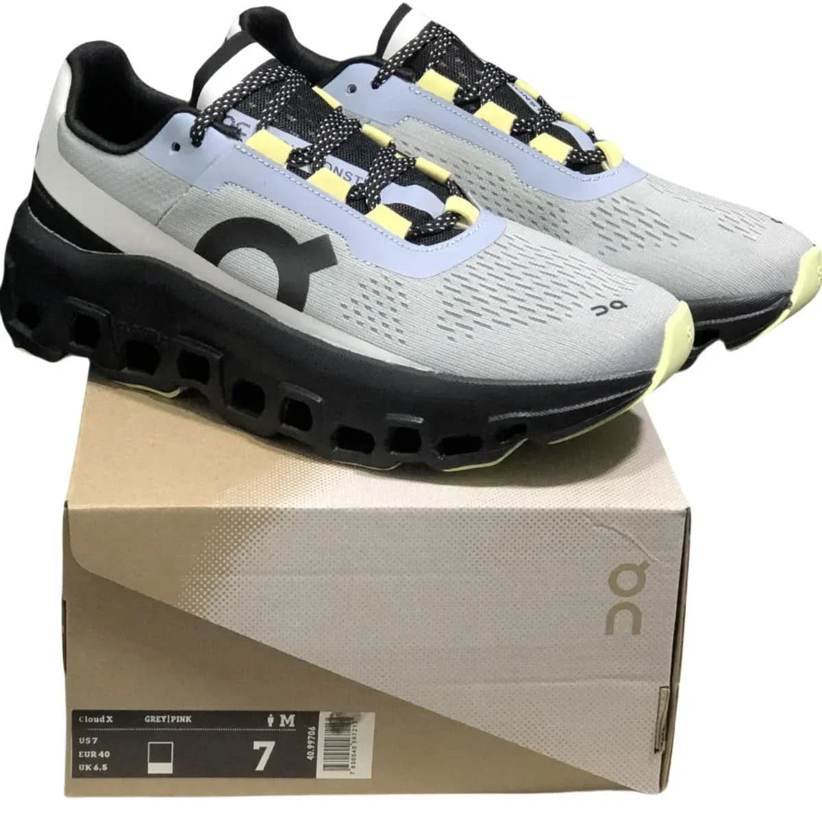 On Cloudmonster Men's Black/Grey - Onsrunners