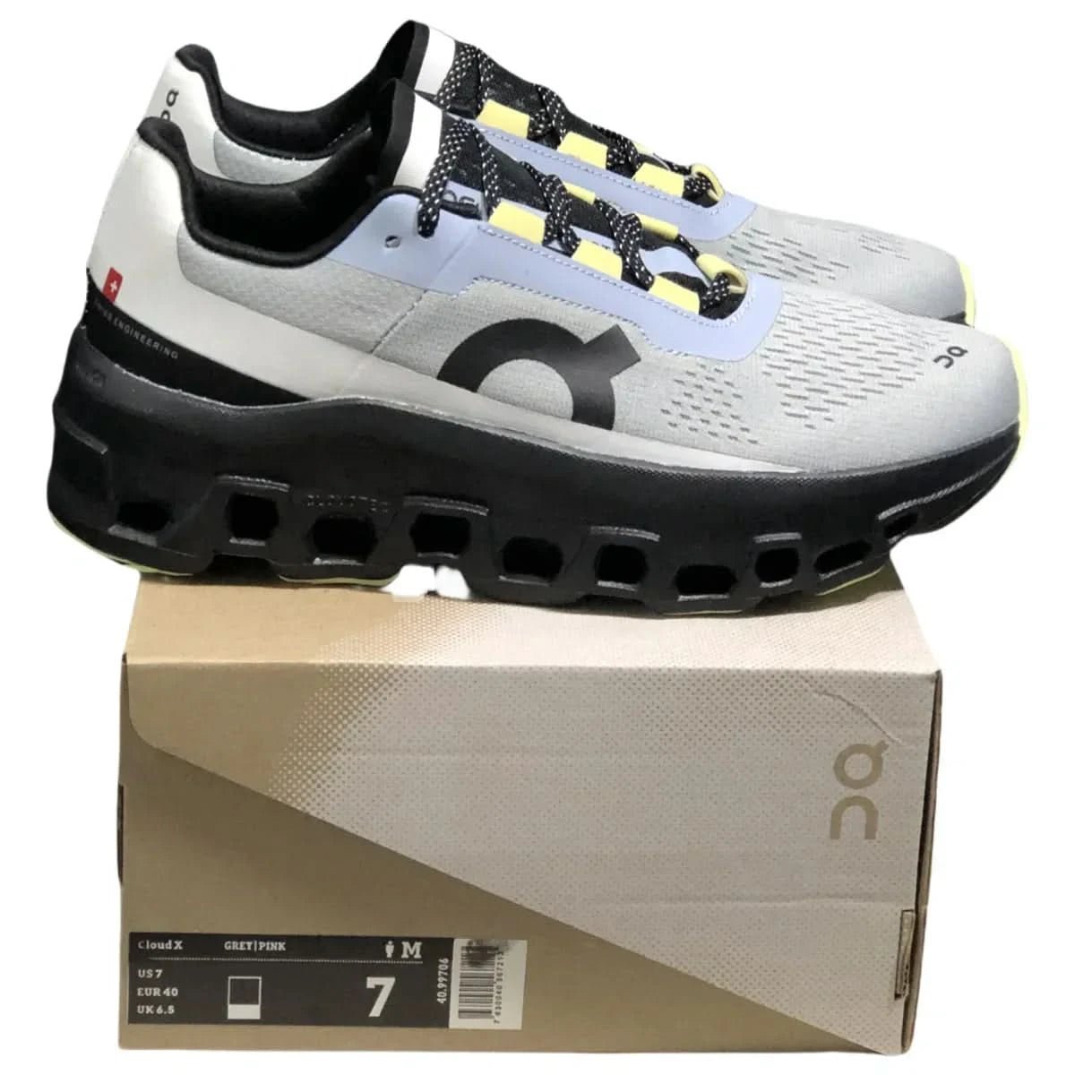 On Cloudmonster Men's Black/Grey - Onsrunners